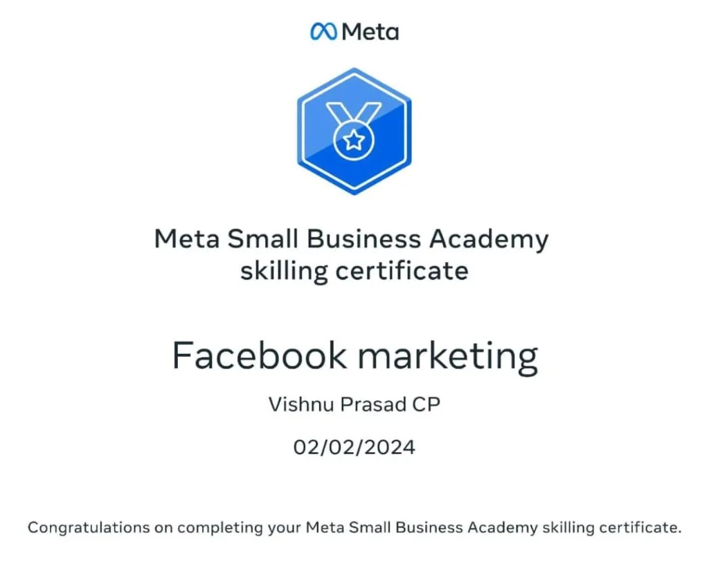 Meta Advertising Certificate